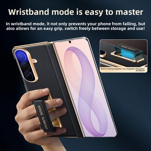 Applicable to Samsung Fold8Ultra mobile phone case wrist strap rotating bracket hinge protection <b>folding</b> <b>screen</b> mobile phonecase - Product Image 1