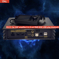 Amplificateur de processeur de son numérique DVD pour voiture 6 en 4 sorties 8 sorties RCA avec bande 31 EQ Andrond APP Class AB Amplificateur DSP pour voiture