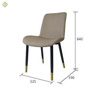 Pour hôtel Villa <span class=keywords><strong>gris</strong></span> velours tissu <span class=keywords><strong>chaise</strong></span> de salle à manger Style <span class=keywords><strong>scandinave</strong></span> <span class=keywords><strong>chaise</strong></span> de salle à manger sans accoudoirs <span class=keywords><strong>chaise</strong></span> de salle à manger confortable - Product Image 6