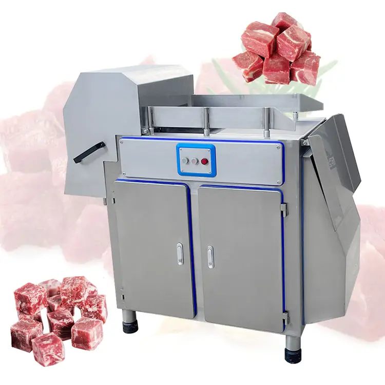 OCEAN 사용 냉동 닭 가슴살 고기 스테이크 주사위 주사위 냉동 큰 고기 큐브 절단 기계 가격과 인도