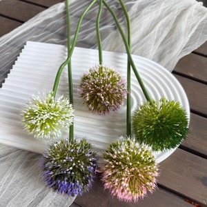 Fleurs artificielles en forme d'ail en plastique à tige unique Jinxi pour décoration de mariage et de maison – Blanc, rose, vert, violet - Product Image 1