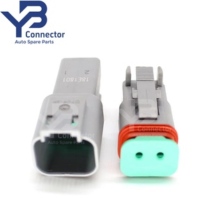 ขั้วต่อ YB รุ่น <span class=keywords><strong>DT04</strong></span>-<span class=keywords><strong>2P</strong></span>-<span class=keywords><strong>CE02</strong></span> และ DT06-2S-CE06 แบบตัวผู้และตัวเมีย 2 ขา กันน้ำ สำหรับงานไฟฟ้าในรถยนต์ ขั้วต่อแบบ Deutsch - Product Image 2