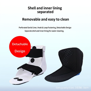 Orthèse médicale de marche courte pour fracture métatarsienne, réglable, semelle antidérapante, doublure amovible, protection du bout du pied et de la <span class=keywords><strong>cheville</strong></span> - Product Image 4