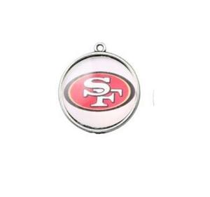 Pittsburgh Steelers rétro 20mm rond temps pierre précieuse pendentif Sport joueur de Football collier petit pendentif bijoux à bricoler soi-même accessoires - Product Image 2