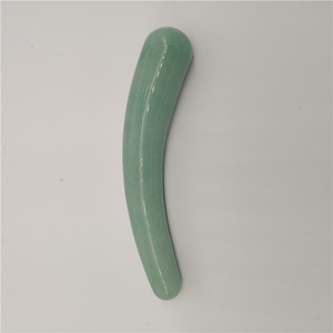 Varinhas de massagem aventurina natural, verde, jade, cristal curvo, brinquedo yoni para adulto - Product Image 2
