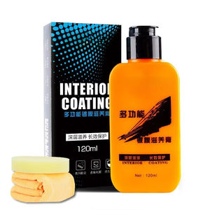 NIKO 120ml Agent de Rénovation et Restauration pour Pièces Intérieures de Voiture, Accessoires, Agent de Restauration du Plastique Automobile, Kit de Réparation du Cuir Modèle J-057 - Product Image 1