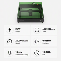 Machine de gravure laser 20W pour cuir, idéale pour les portefeuilles, étiquettes, patchs, artisanat en bois, cadeaux et produits personnalisés pour les petites entreprises