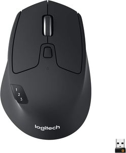 For Logitech M720 Triathlon Multi-Device Wireless <b>Mouse</b> B.T. and <b>USB</b> Unifying Receiver 1000 DPI - Product Image 1