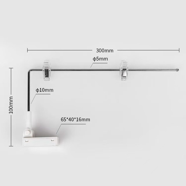 Retail Store Display Frame Hanger Shelf Talker Aluminum Magnetic Banner Holder for Shelving