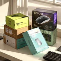 Boîte d'emballage pour souris d'ordinateur en gros d'usine, impression de boîtes pour souris optique de jeu vidéo, boîte en papier pour souris et clavier