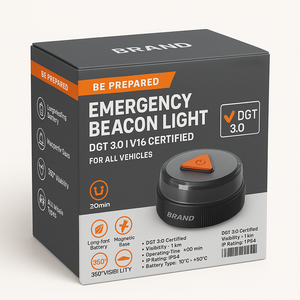 Luz de Emergencia V16 Homologada Con GPS para Coche, Baliza IoT Obligatoria <span class=keywords><strong>DGT</strong></span> - Product Image 1