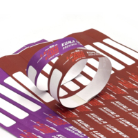 Bracelets en papier synthétique imprimés sur mesure, imperméables, imprimables à chaud, à usage unique, pour événements, festivals, billets