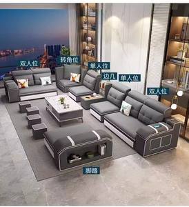 أريكة قماشية جديدة بتقنية اللاتكس غير القابل للغسل والقابل للفك والتركيب، أثاث وظيفي بتصميم بسيط وعصري يجمع أحجام مختلفة لغرفة المعيشة - Product Image 5