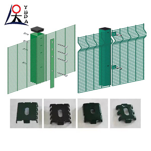 야외 <span class=keywords><strong>358</strong></span> 높은 보안 용접 메쉬 펜싱 안티 등반 아연 도금 용접 울타리 정원 보안 패널 - Product Image 2