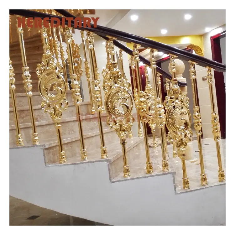 Balkon aluminium gold überzogene treppen handläufe geländer designs in indien