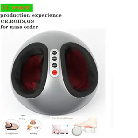 Xiamen Shiatsu massaggiatore piedi compressione aria gambe e piedi massaggiatore macchina elettrico scaldino piedi rullo massaggiatori, CE,ROHS,FCC