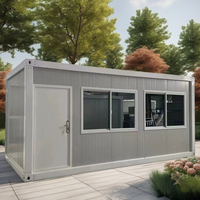 Hot Style Maison Conteneur Personnalisé Acier et Panneau Sandwich Paquet Plat Garage/Appartement Prix Concurrentiel