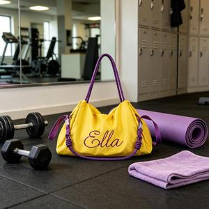 Sac de voyage multifonctionnel en nylon durable pour femmes, sac de sport tout-en-un avec nom personnalisé - Cadeau pour occasions spéciales - Product Image 2