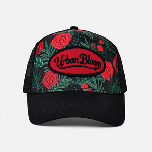 <strong>Von</strong> Custom Floral Printed Logo Curved Brim Baseball Caps 5 Panel Lightweight Mesh Digital Printing Embroidery <strong>Dutch</strong> Trucker <strong>Hats</strong> - Product Image 3