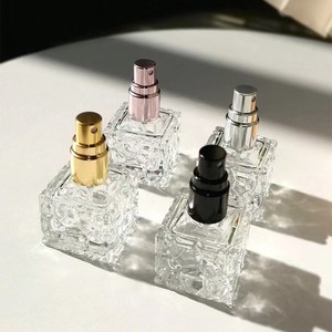 Empty 10ml Square Spray Glass Packaging <b>Perfume</b> Bottle Portable Clear Women Spray <b>Atomizer</b> - Product Image 4
