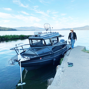 Barco de pesca de aluminio de velocidad soldada de lujo de 22,4 pies y 6,85 m con Walkaround para pescador - Product Image 2