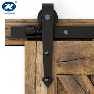 Système de rail de <span class=keywords><strong>porte</strong></span> de grange robuste <span class=keywords><strong>Kit</strong></span> de rail de <span class=keywords><strong>placard</strong></span> de <span class=keywords><strong>porte</strong></span> <span class=keywords><strong>coulissante</strong></span> pour <span class=keywords><strong>Kit</strong></span> de quincaillerie de <span class=keywords><strong>porte</strong></span> noire en bois simple - Product Image 2