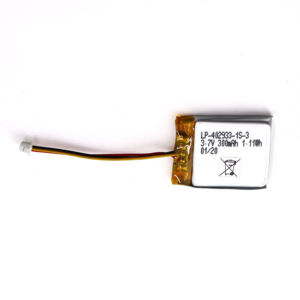 Kleine effiziente LP-402933-1S-<span class=keywords><strong>3</strong></span> 300mAh <span class=keywords><strong>3</strong></span>,7 V Li-Po Lithium-Polymer-Akku-Zelle für Mini-Geräte - Product Image 3
