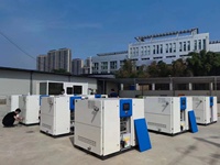 ZAKF nettoyer sans huile IP55 8bar 5.5kw 7.5hp muet compresseur à défilement sans huile à faible bruit