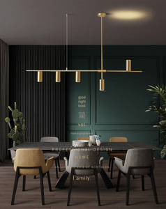 <span class=keywords><strong>Lampadario</strong></span> <span class=keywords><strong>a</strong></span> Striscia Lunga Moderno Nordico Minimalista Creativo per Sala da Pranzo e Isola della Cucina - Product Image 3