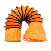 Haute qualité 16 pouces 400MM résistant au feu étanche Pvc Flex conduit isolé Flexible pièces de ventilateur de Ventilation d'air