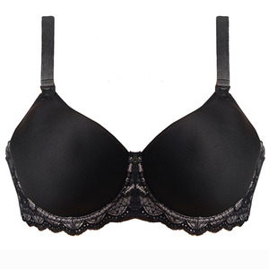 DEFGHIJKLM Copa profunda Anillo de acero <span class=keywords><strong>Libro</strong></span> de <span class=keywords><strong>encaje</strong></span> Copa grande Lencería Ropa interior de enfermería Botón en T Sujetador de mujer de talla grande - Product Image 6