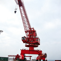 Grue mobile portuaire YUFEI 40 tonnes 50 tonnes, grue à flèche articulée simple, grue à flèche portique orientable 20T-30M