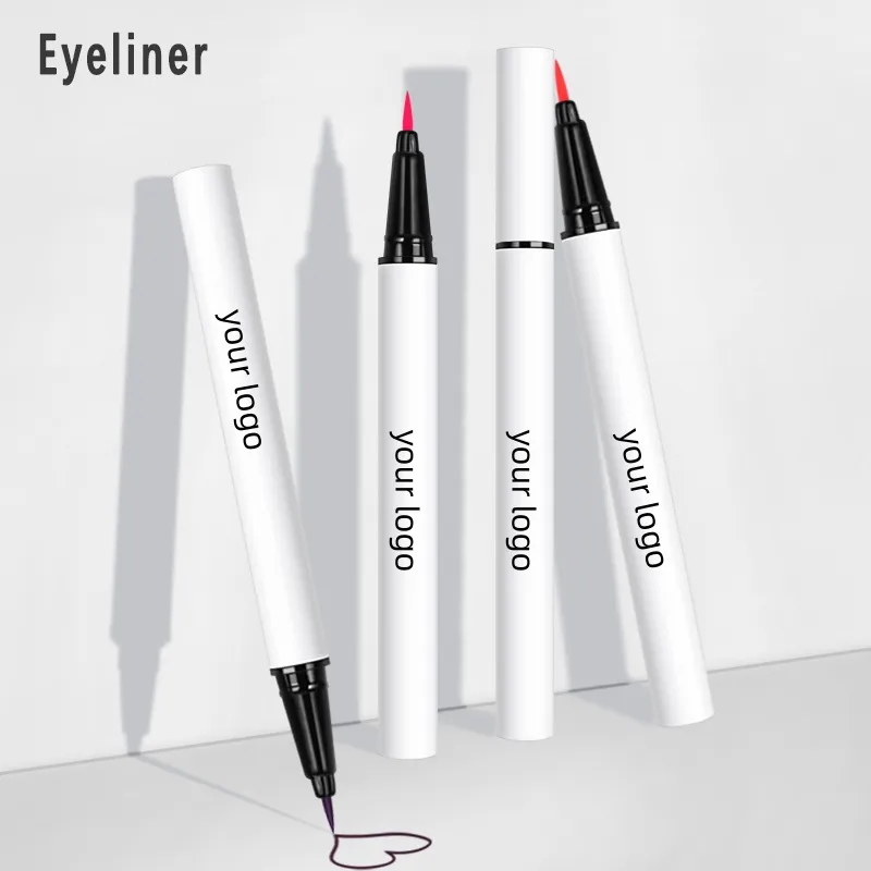 Custom Logo Waterproof Eye Liner Pencil Gel Low MOQ Long Lasting Private Label Eyeliner Cruelty Free Vegan Black Liquid Eyeliner