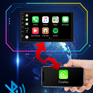 7 pulgadas Universal 8-Core 2 Din <span class=keywords><strong>Android</strong></span> Car Stereo Car Radio <span class=keywords><strong>MP5</strong></span> Reproductor de DVD <span class=keywords><strong>Android</strong></span> 10 Carplay incorporado Navegación GPS 2 + 32GB - Product Image 3