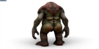 Modèle d'homme-diable gonflable, monstre de zombie gonflable de dessin animé pour décoration extérieure d'Halloween