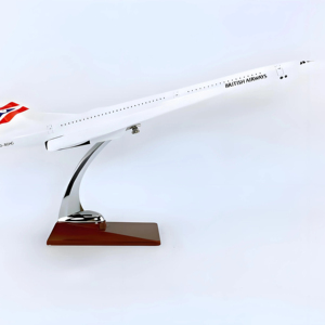 Penjualan paling laris pabrik 47cm 1/124 bahan Resin Inggris Airways Concorde ornamen Model supersonik - Product Image 1
