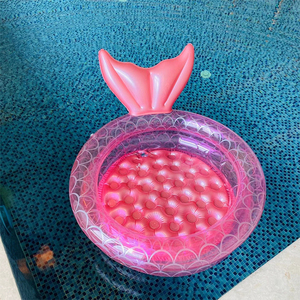 <span class=keywords><strong>Piscine</strong></span> gonflable écologique pour enfants en forme de sirène avec <span class=keywords><strong>fond</strong></span> à bulles - Product Image 2