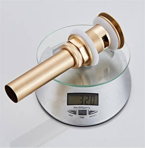 Siphons ronds en laiton massif, or brossé, désodorisants, salle de bains, vanité, tuyau de lavabo, drain Pop-Up - Product Image 2