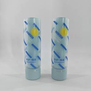 Tube cosmétique double paroi en plastique sur mesure pour crèmes mixtes, soins de la peau et coloration capillaire - Product Image 1