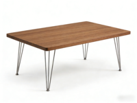 Table basse moderne minimaliste DongGui en verre et bois avec structure métallique, durable, écologique, pliable, avec étagère de rangement spacieuse, facile à nettoyer