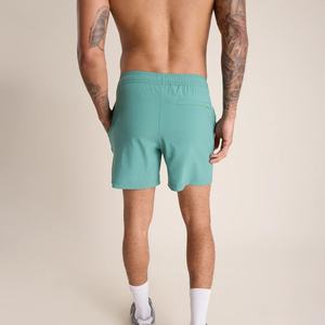 Pantalones Cortos de Running para Hombre 2 en 1 de Malla Negra con Forro de Fitness y Cintura Alta para Realce de Glúteos - Product Image 4