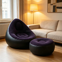 Fauteuil Gonflable Confortable et Léger avec Repose-Pieds pour Camping en Plein Air – Vente Directe Usine OEM