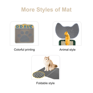 Tapis de litière pour chat en mousse EVA double couche de taille XL Tapis imperméables pour animaux de compagnie pour chiens chats Tapis à gratter écologiques lavables à la main - Product Image 6