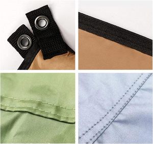 <span class=keywords><strong>Paravientos</strong></span> Portátil de Una Sola Capa de Acero para Estufa, Pantalla Protectora de Viento para <span class=keywords><strong>Playa</strong></span>, Tela Oxford, Mampara de Camping, Privacidad para Barbacoa al Aire Libre en Verano - Product Image 4