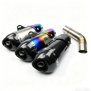 Sistema de escape para motocicleta Rise Slip-on para <span class=keywords><strong>SUZUKI</strong></span> <span class=keywords><strong>GSX</strong></span>-<span class=keywords><strong>S750</strong></span> BK750 GSR750 <span class=keywords><strong>GSX</strong></span> <span class=keywords><strong>S750</strong></span> 2017-2021 con DB Killer y tubo de conexión - Product Image 1