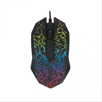 Mouse Gaming Ergonomis Sensor Optik USB Isi Ulang 6 Tombol Kanan Berkabel Luminous, Grosir Pabrik