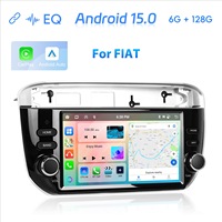Autoradio 2DIN avec écran tactile de 7 pouces, navigation GPS Bluetooth, CarPlay sans fil, Android Auto pour Fiat Punto