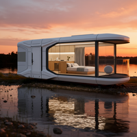 Contenedor Modular Prefabricado E5 Moderno de 20 pies/40 pies, Portátil, Transpirable, Desmontable, Cápsula Inteligente para Exteriores, Parques y Patios