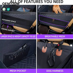 Hot Sales Large Medium <span class=keywords><strong>Dog</strong></span> Autos itz Wasserdicht Oxford Stoff Haustier Rücksitz bezug Hard Bottom Modern <span class=keywords><strong>Bed</strong></span> Mat Cat-Anwendbares Tier - Product Image 4