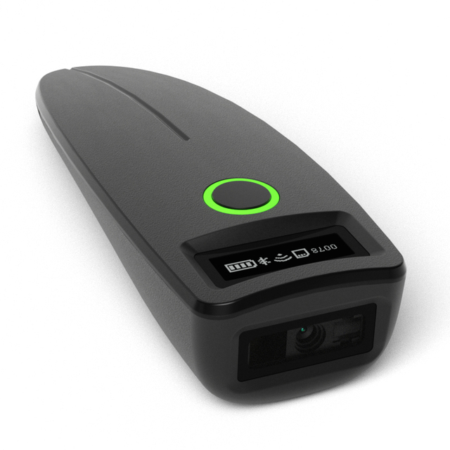 Pocket Mini Wireless Barcode Scanner QR Code PDF417 Data Matrix Reader with Screen Scan Result for Inventory Warehouse
